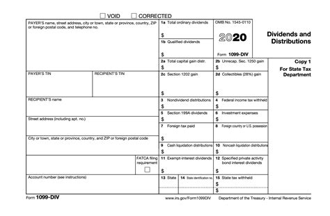 irs form 1099 dividends